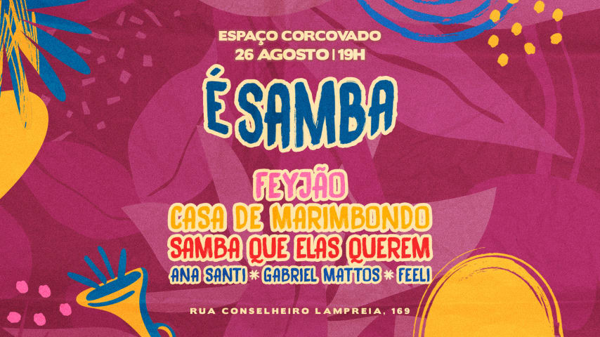 É Samba - Feyjão, SQEQ, Casa de Marimbondo e DJ's cover