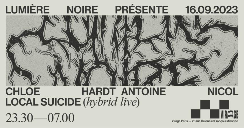 LUMIERE NOIRE | CHLOE, Local Suicide, Hardt Antoine, Nicol cover