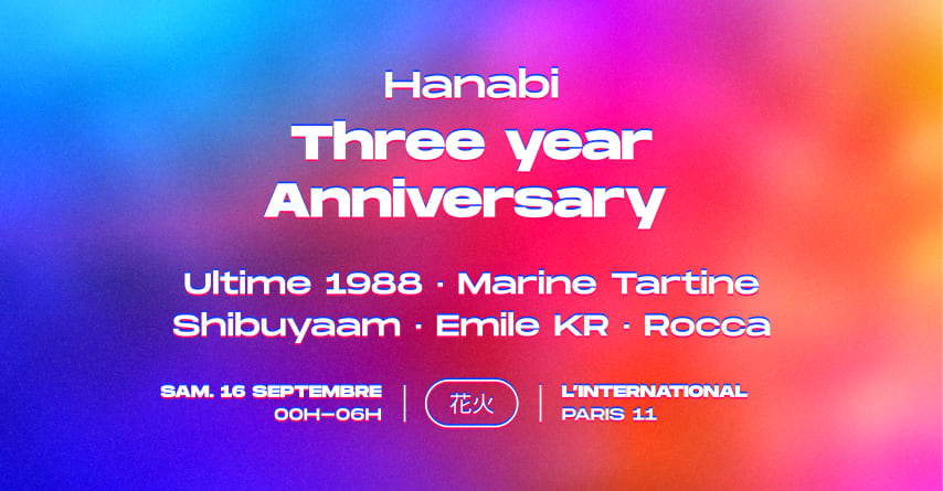 Hanabi Three Year Anniversary cover