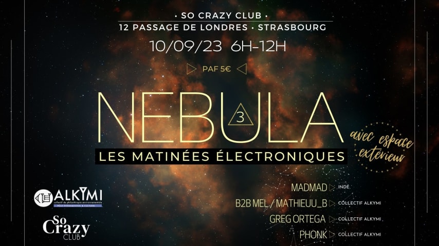 NEBULA  3 • LES MATINÉES ÉLECTRONIQUES cover