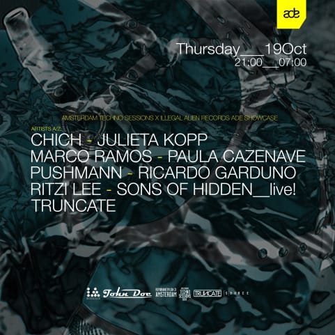 Amsterdam Techno Sessions X Illegal Alien Records Ade Event cover