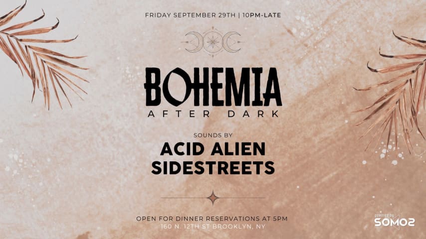 BOHEMIA AFTER DARK: Acid Alien & SideStreets cover