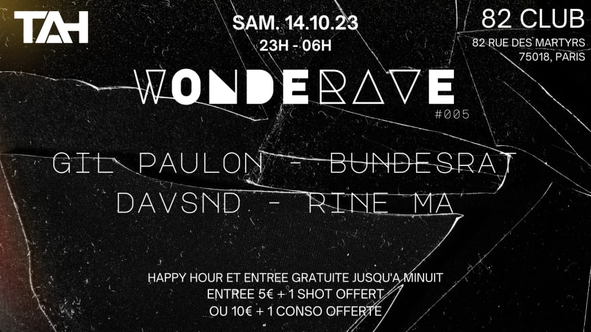 WONDERAVE #005 @ 82 CLUB cover