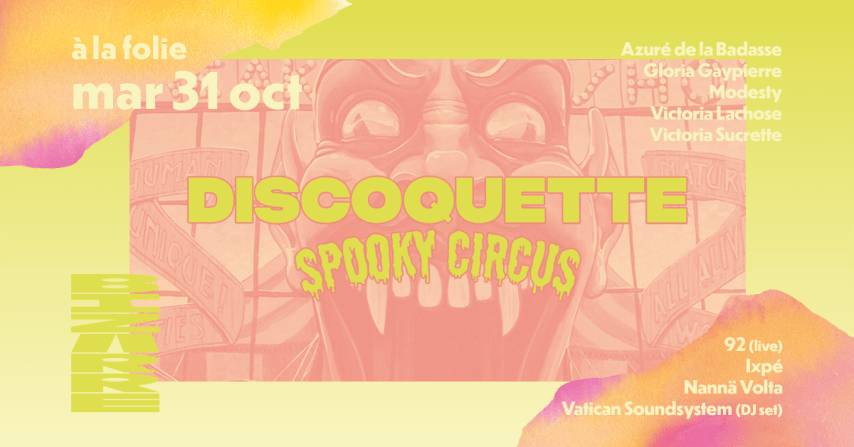 BIZARRE • Discoquette “Spooky Circus” cover