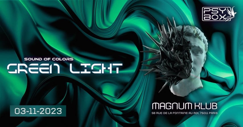 Psybox pres. SOUND OF COLORS :Green Light[Magnum Klub-Paris] cover