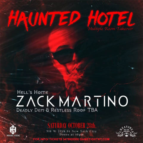 Selina Chelsea Hotel Zack Martino Halloween Rooftop Party cover