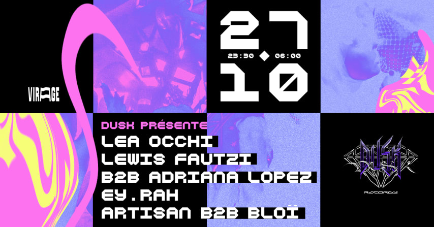 DUSK RECORDS :  LEWIS FAUTZI b2b ADRIANA LOPEZ, LÉA OCCHI cover