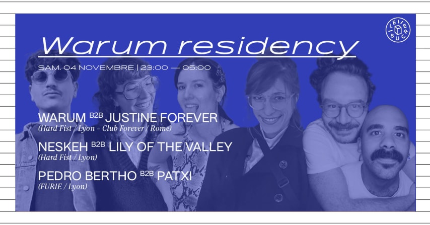 Warum residency w/ Justine Forever / Pedro Bertho... cover
