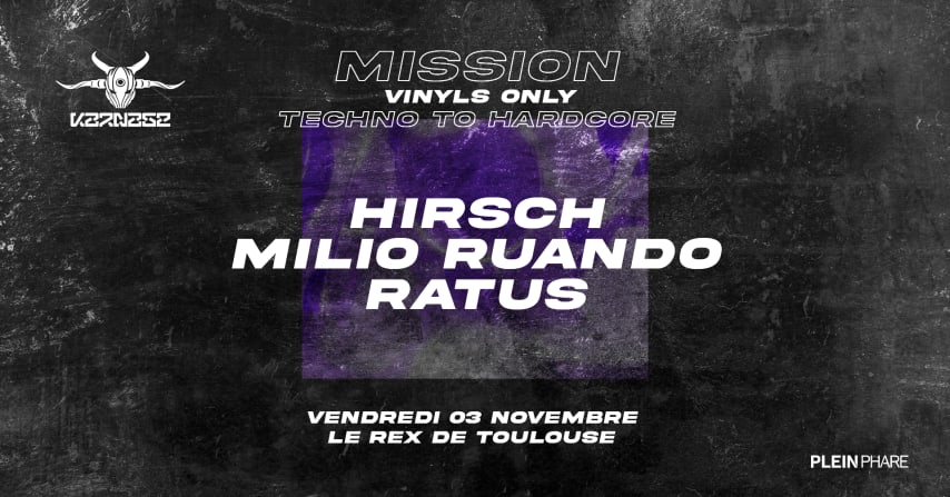 KARNAGE x PLEIN PHARE MISSION VINYLS ONLY TECHNO TO HARDCORE cover