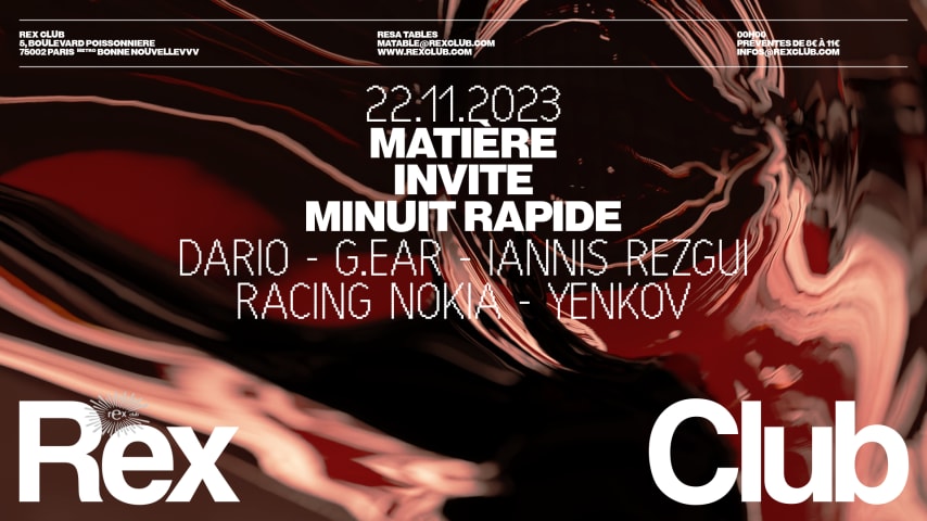 Matière Invite Minuit Rapide: Dario, G.Ear & more cover