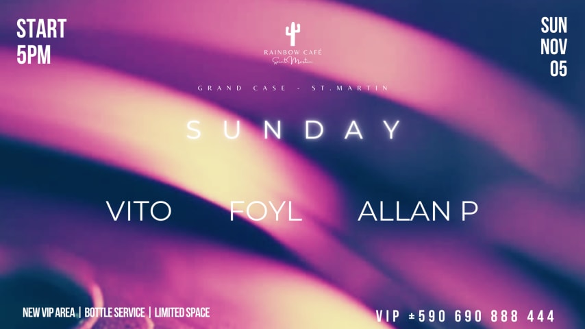 SUNDAY w/ FOYL, VITO, ALLANP at rainbow cafe cover