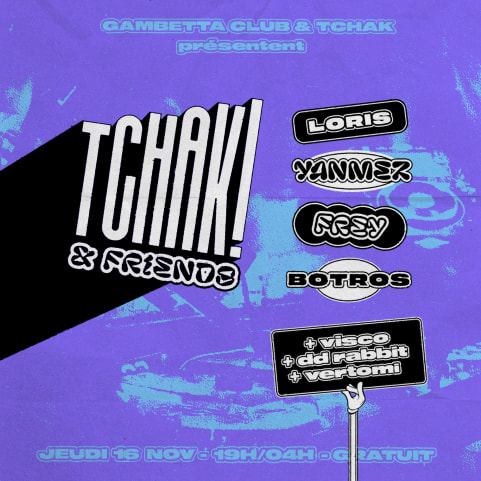 Tchak! Crew & Friends @Gambetta Club cover