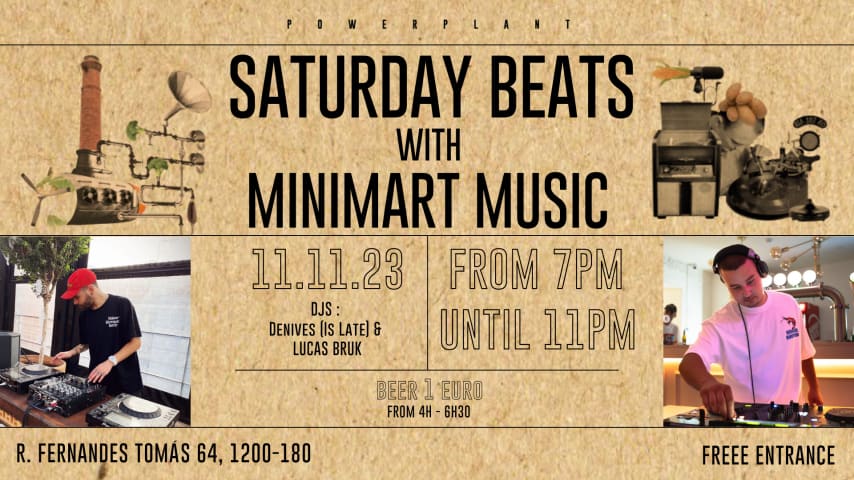 SATURDAY BEATS WITH MINIMART MUSIC cover