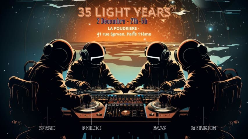 35 Light Years - One Night at La Poudrière cover