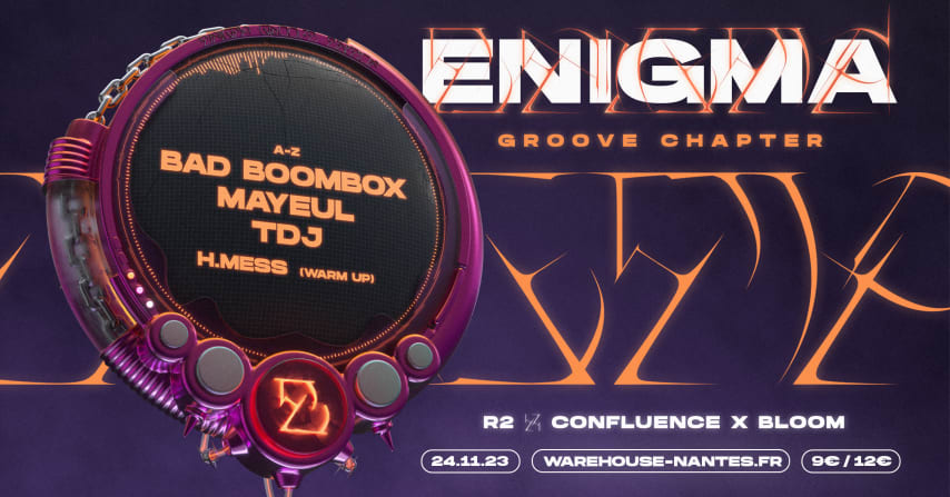 ENIGMA - TDJ, Bad Boombox, Mayeul, H.Mess - WAREHOUSE NANTES cover