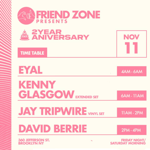 FRIEND ZONE 2 YEAR ANNIVERSARY/KENNY GLASGOW/JAY T /DAVID B cover