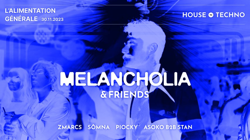 Melancholia & Friends: Somna, Zmarcs, Piocky, ASOKO B2B Stan cover