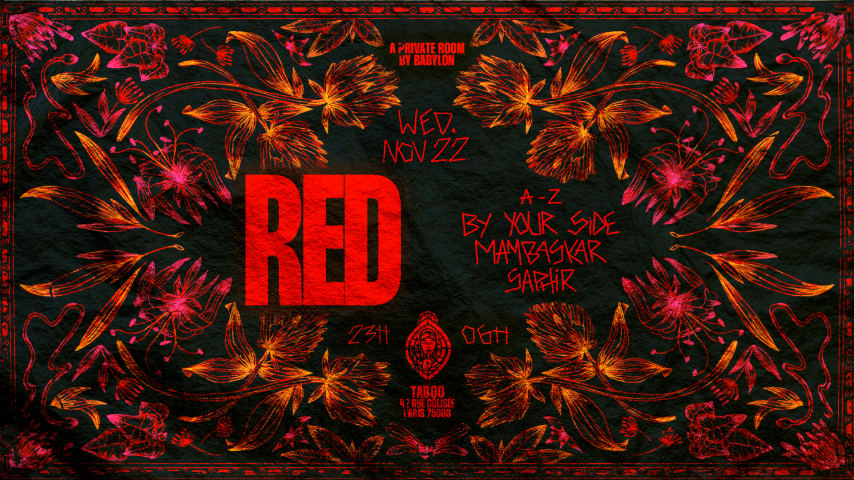 Red 22/11 - A Private Room By Babylon @Taboo cover