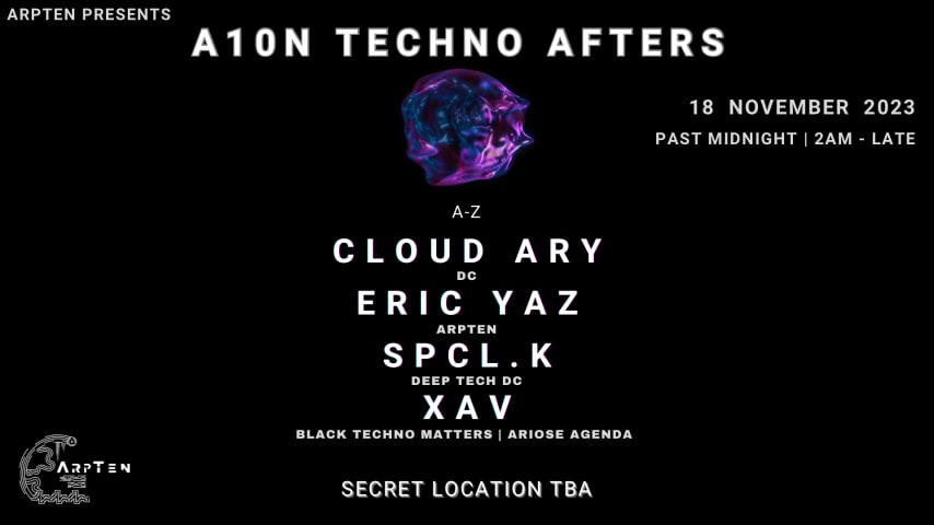 A10N Techno Afters | SPCL.K - Eric Yaz - Xav - Cloud Ary cover