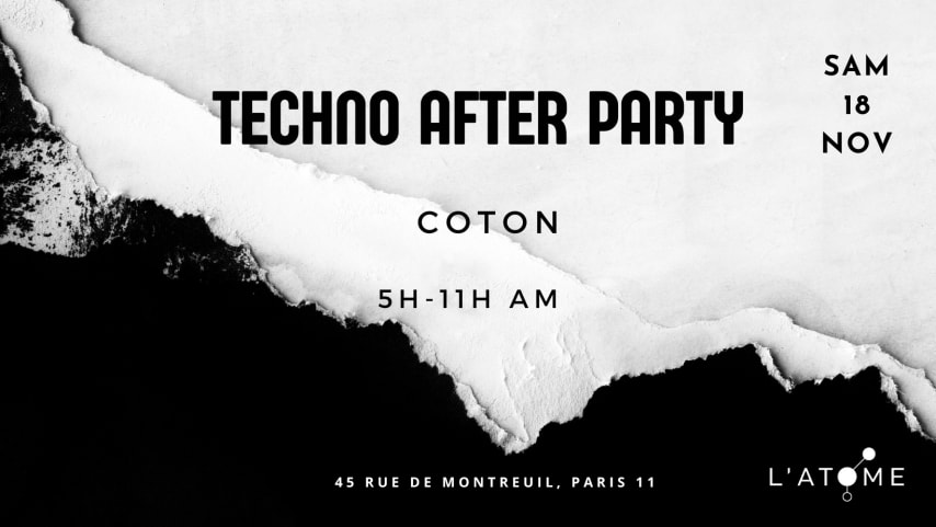 AFTER Techno L'Atome #378 w/ Coton cover