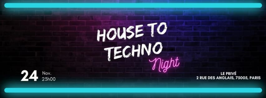 From House to Techno cover