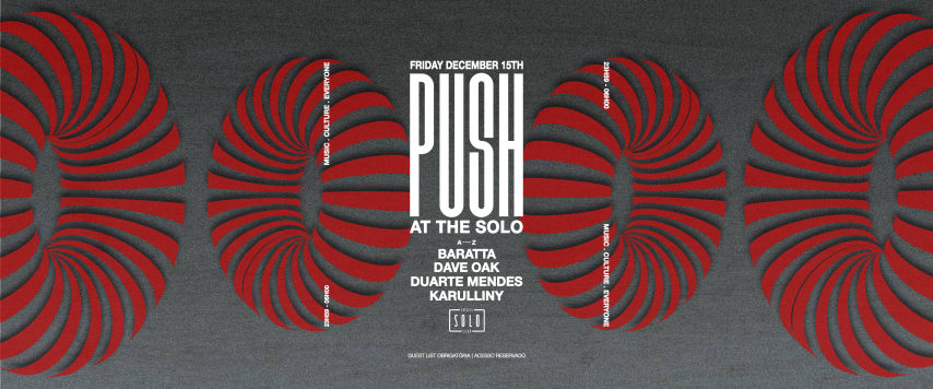 PUSH - At the Solo Club! - Cascais cover