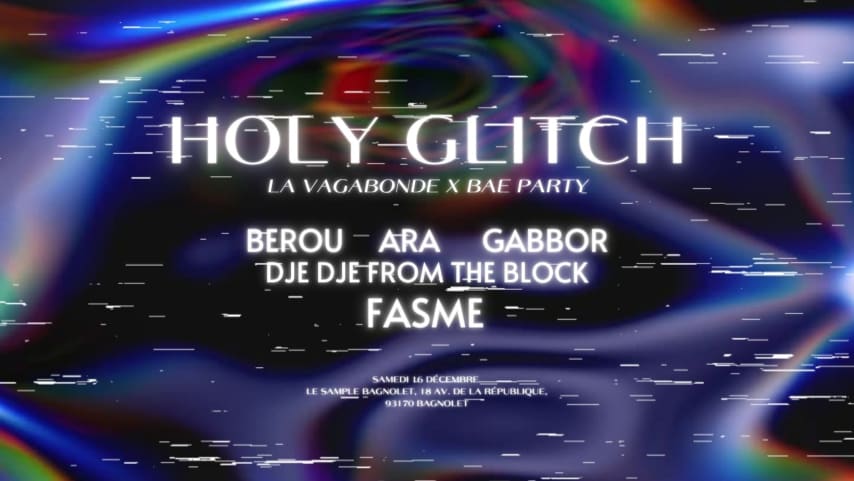 HOLY GLITCH by LAVAGABONDE X BAE PARTY cover