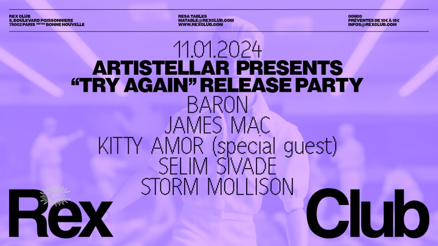 Artistellar Presents: Try Again release party cover