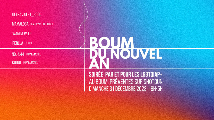BOUM DU NOUVEL AN• DJ SETS & PERFS • LGBTQIAP+ cover