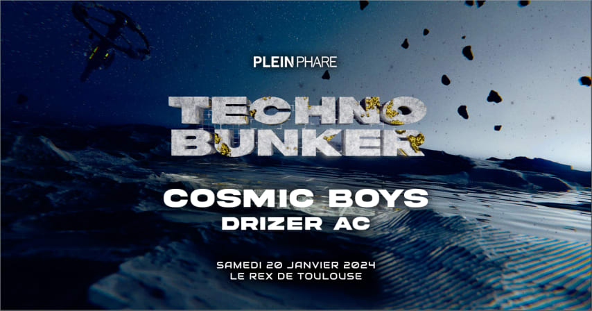 TECHNO BUNKER w/ Cosmic Boys, Drizer AC cover