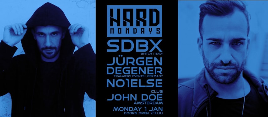 HARD MONDAYS AMSTERDAM - DAY ONE w/ SDBX & JURGEN DEGENER cover