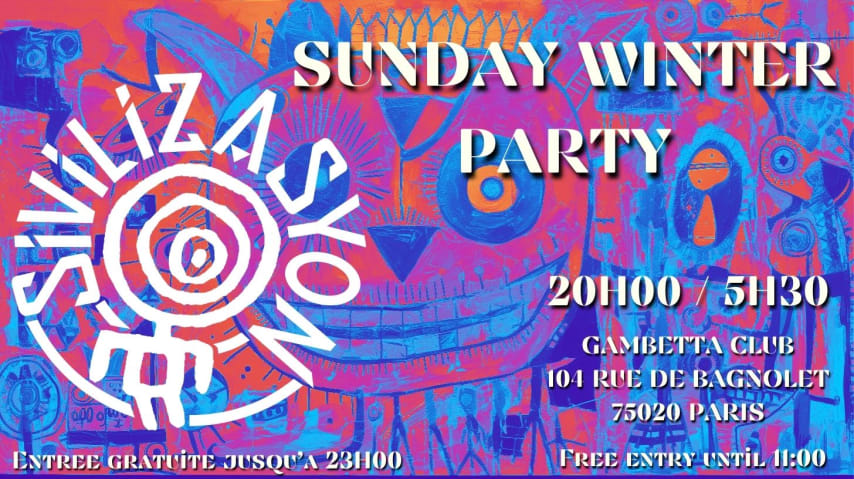 Sivilizasyon x Gambetta Sunday Winter Party Techno XIV cover