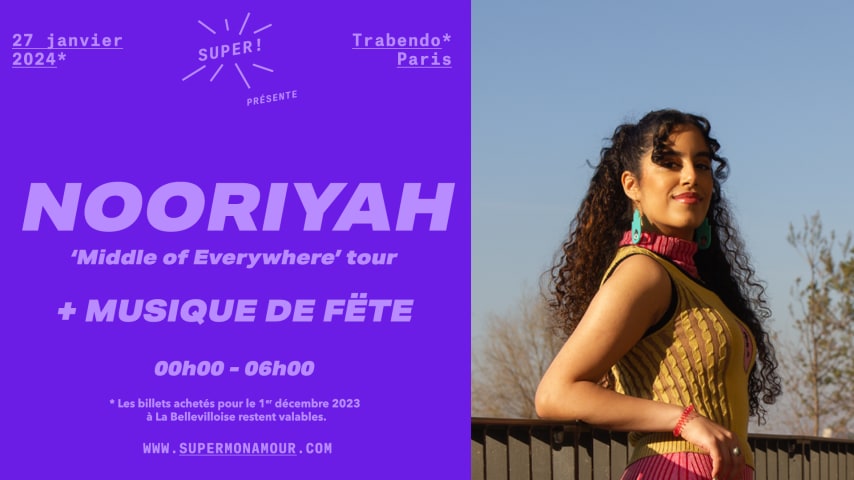 NOORIYAH • THE MIDDLE OF EVERYWHERE • + MUSIQUE DE FËTE cover