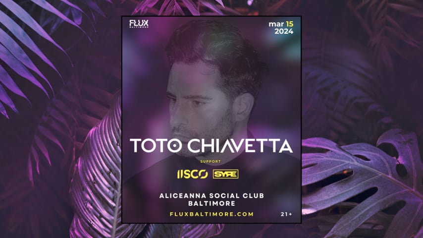 Flux Presents: Toto Chiavetta cover