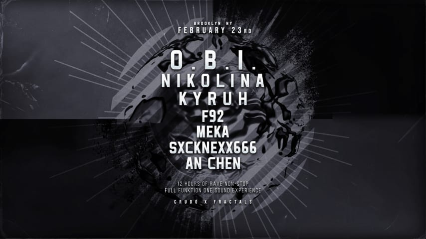 CRUD0 x FRACTALS PRESENTS: O.B.I. + NIKOLINA cover