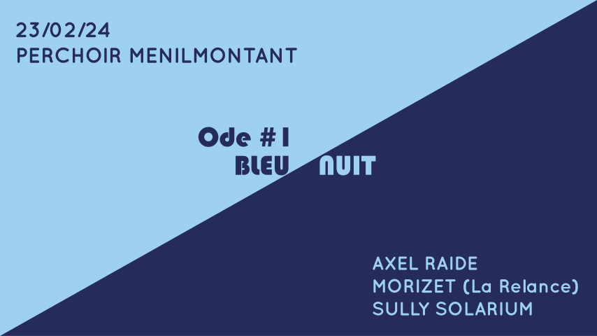 Ode #1 by BLEU NUIT  -  CLUB ROOFTOP PERCHOIR Ménilmontant cover