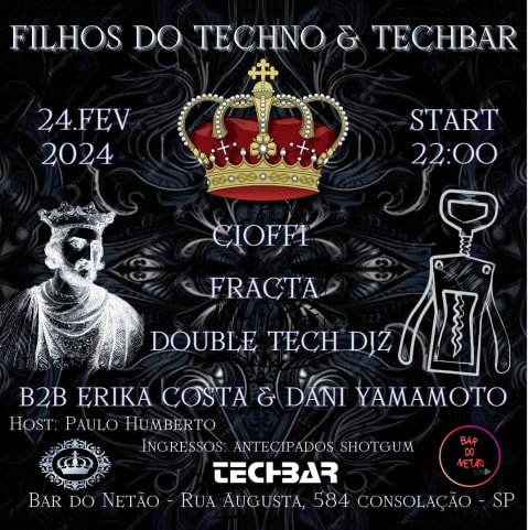 FILHOS DO TECHNO & TECHBAR 1° EDIÇÃO cover