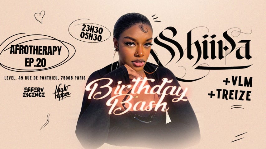 AFROTHERAPY x SHIIVA's BIRTHDAY BASH cover