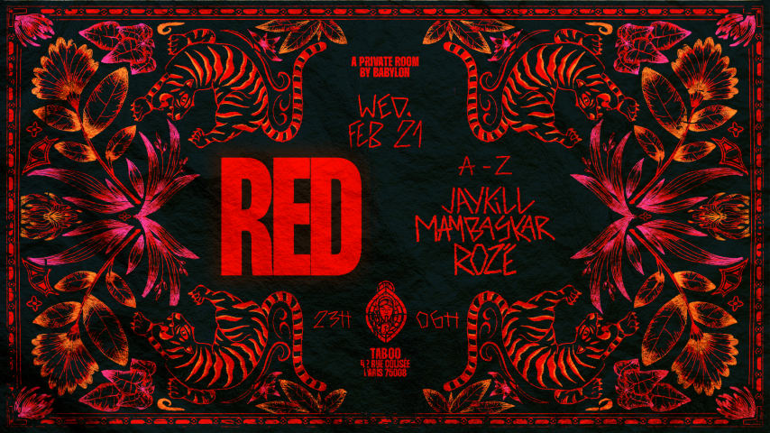 RED 21/02 - A Private Room By Babylon @Taboo cover