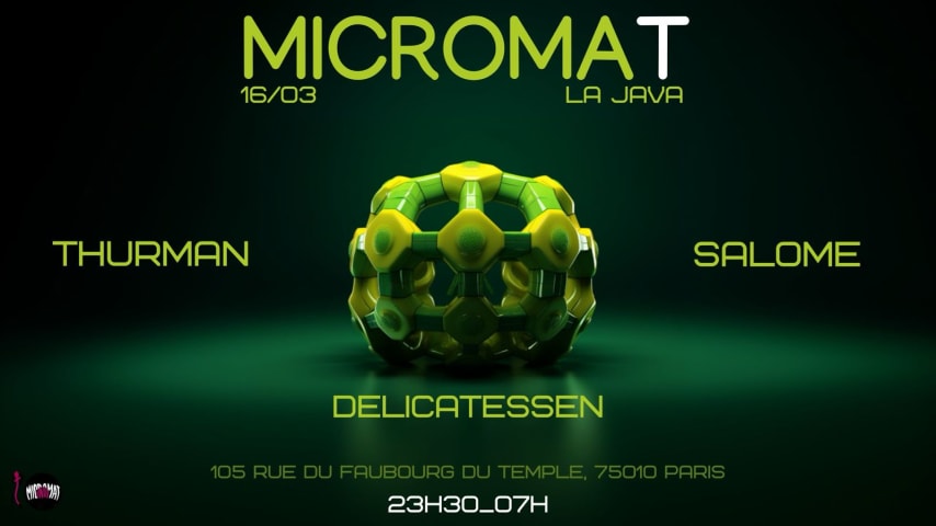 MICROMAT X LA JAVA: Thurman, Delicatessen & Salome cover