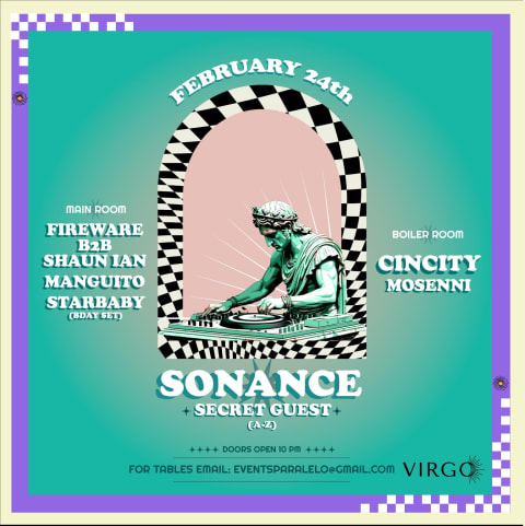 SONANCE X VIRGO cover