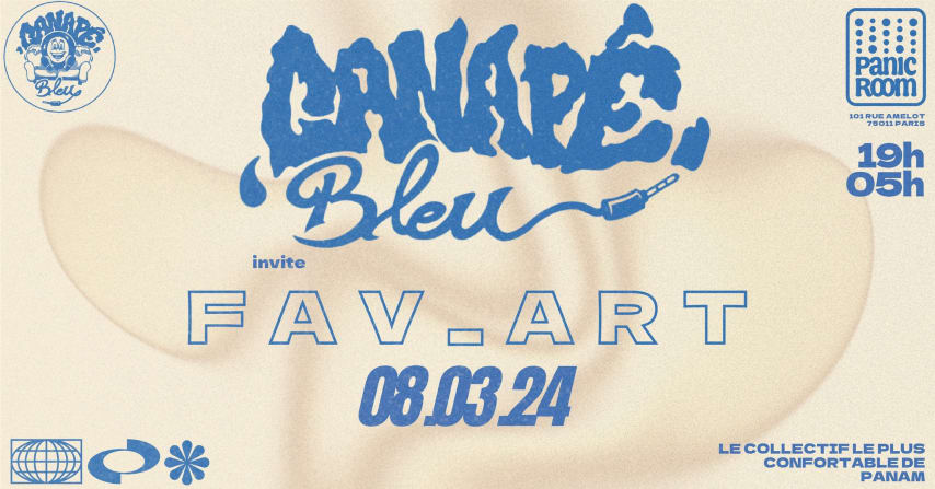 Canapé Bleu invite Fav_art cover