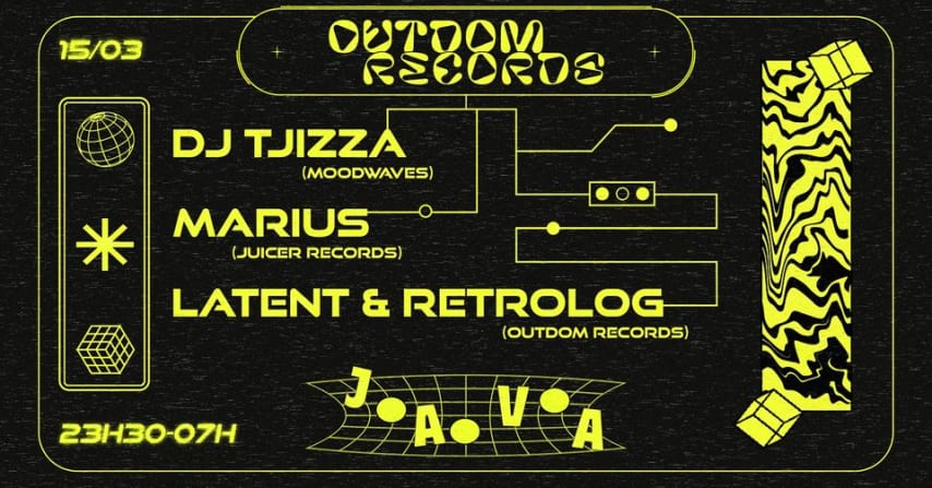 OUTDOM RECORDS : DJ Tjizza, Marius, Latent & Retrolog cover
