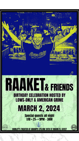 Raaket & Friends Birthday bash cover