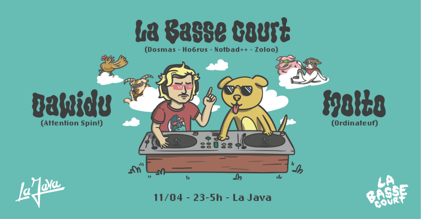 LA BASSE COURT x LA JAVA : Dawidu, Molto (Ordinateuf) & More cover