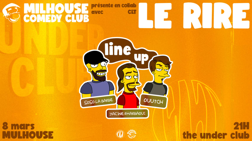 CLT X MILHOUSE COMEDY CLUB #3 cover