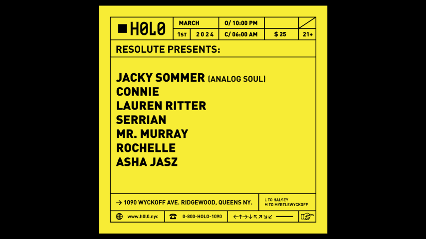 ReSolute with Jacky Sommer, Connie, Lauren Ritter + more cover