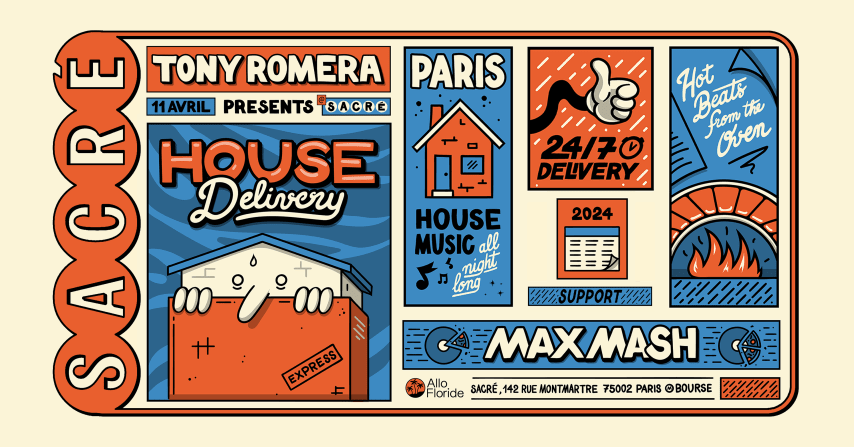 Sacré présente : Tony Romera / House Delivery cover