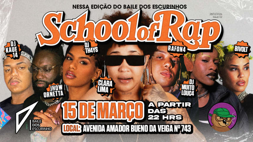 BAILE DOS ESCURINHO SCHOOL OF RAP cover