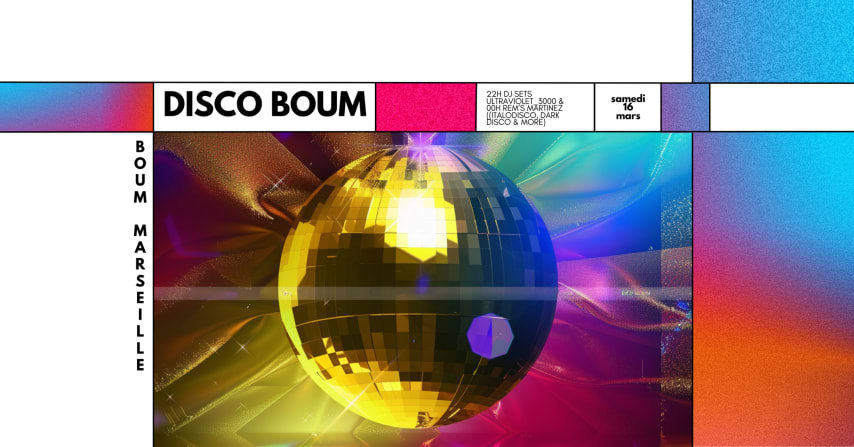 DISCO BOUM •DJ SETS PAR ULTRAVIOLET_3000 x REM'S MARTINEZ cover